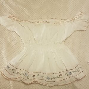 Off the shoulder blouse